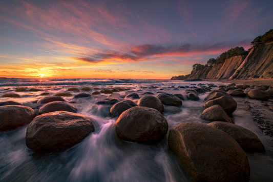 Bowling Ball Beach Sunset-