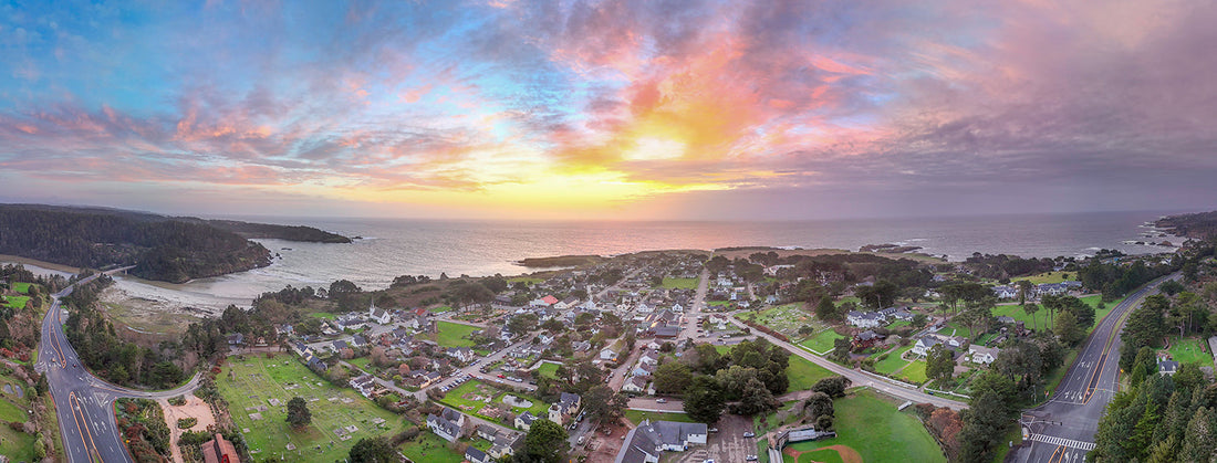 PHOTO OF THE MONTH - Mendocino Sunset Panorama, by John Birchard - Apr. 2026