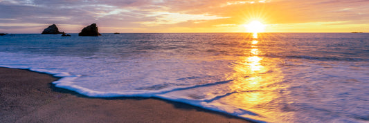 Navarro Beach Sunset panorama