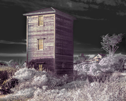 The alternative to what you know is what you can imagine.   Main St., Mendocino Village tower house, in Infrared.